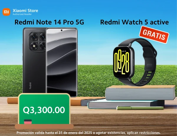 Redmi Note 14 Pro 5G y Redmi Watch 5 Active