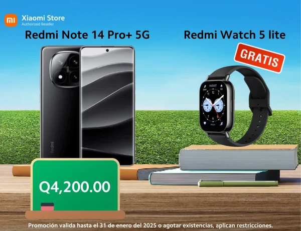 Redmi Note 14 Pro + 5G y Redmi Watch 5 Lite