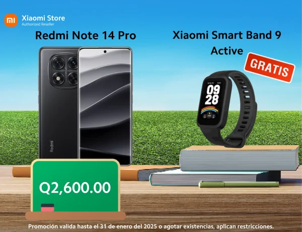 Redmi Note 14 Pro y Xiaomi Band 9 Active