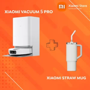 Xiaomi Robot Vacuum 5 Pro + Xiaomi Straw Mug White