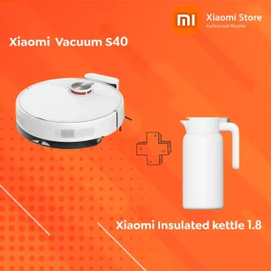 Xiaomi Robot Vacuum S40 US White + Xiaomi Insulated Kettle 1.8
