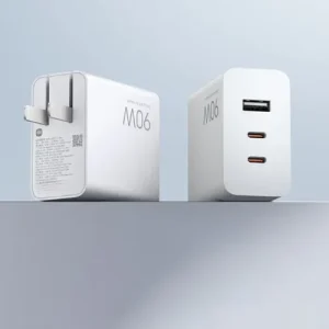 90W HyperCharge Power Adapter(3-Port) US White