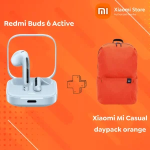 Redmi Buds 6 Active Transparent blue Xiaomi Mi Casual Daypack orange